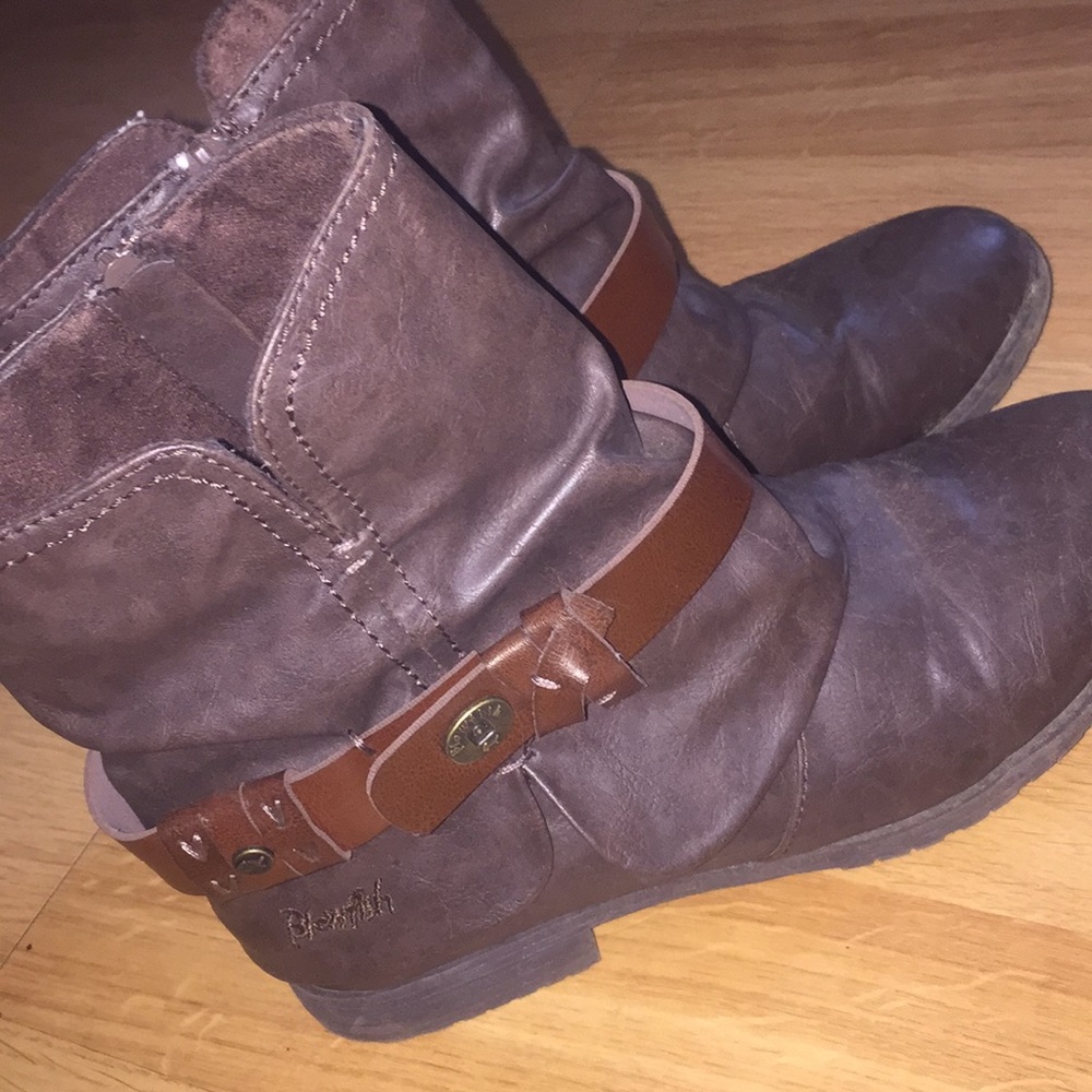 Blowfish Brown Leather Ankle Boots